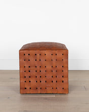 Load image into Gallery viewer, Ackley Leather Ottoman