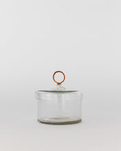 Load image into Gallery viewer, Amber Glass Handle Jar