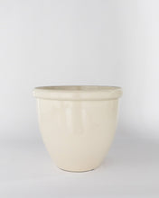 Load image into Gallery viewer, Glossy Cream Garden Pots (Set of 3)