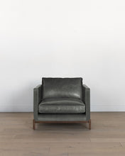 Load image into Gallery viewer, Morrison Wood Base Leather Chair