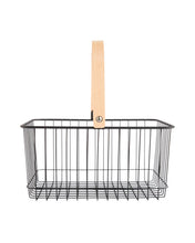 Load image into Gallery viewer, Wood Handled Storage Baskets