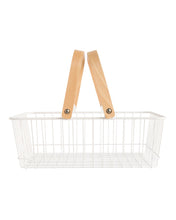 Load image into Gallery viewer, Wood Handled Storage Baskets