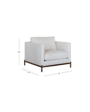 Load image into Gallery viewer, Morrison Wood Base Leather Chair