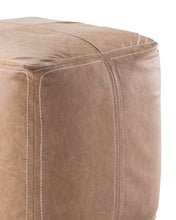 Load image into Gallery viewer, Bastien Leather Ottoman
