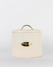 Load image into Gallery viewer, Brass Detailed Metal Bread Box
