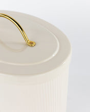 Load image into Gallery viewer, Brass Detailed Metal Bread Box
