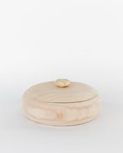 Load image into Gallery viewer, Lidded Natural Wood Container

